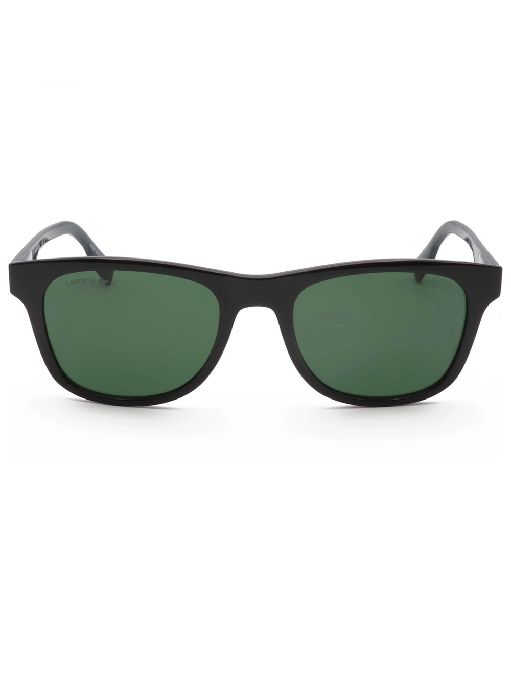 Lacoste Black Frame Sunglasses with Smoke Green Lenses